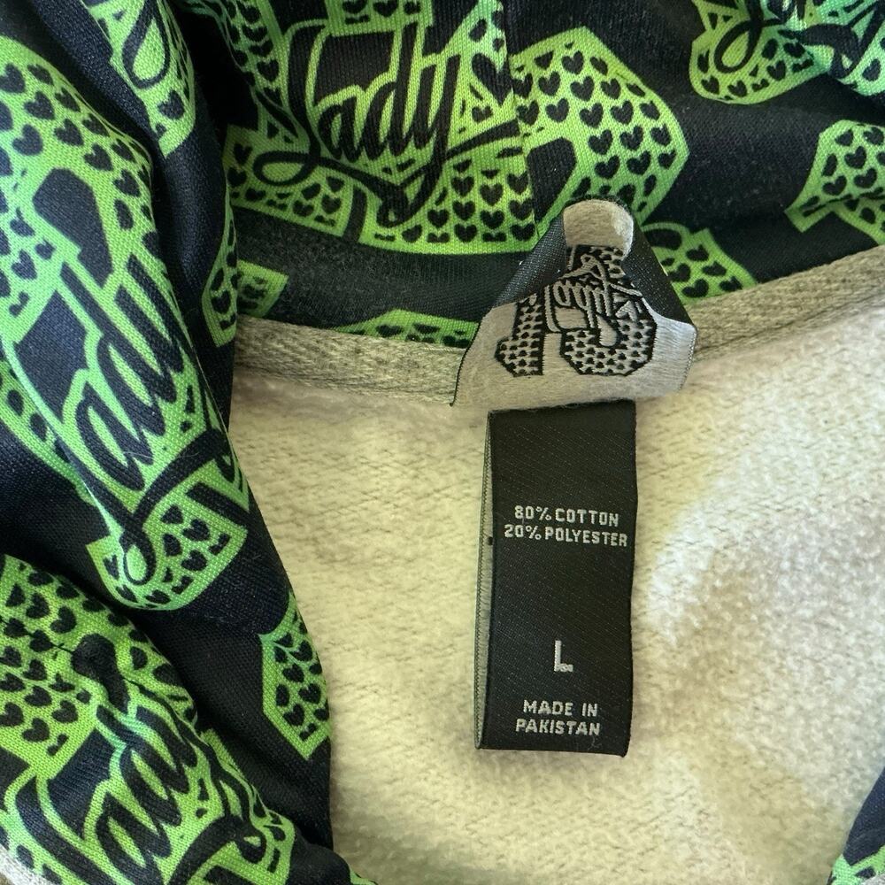 Lady 12 Woman’s Gray Seattle Seahawk Sweat Jacket Hoodie Full Zip Size L Pockets - Picture 4 of 11